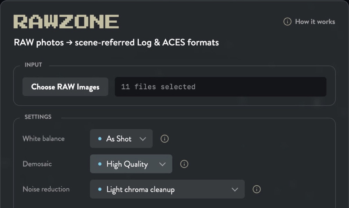 Rawzone interface